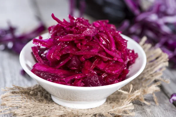 Del av röd coleslaw — Stockfoto