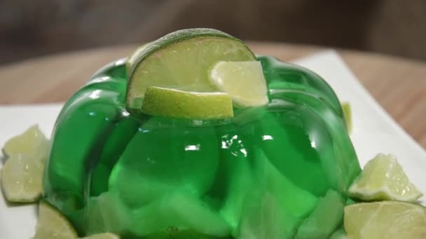 Lime Jello — Stock Video