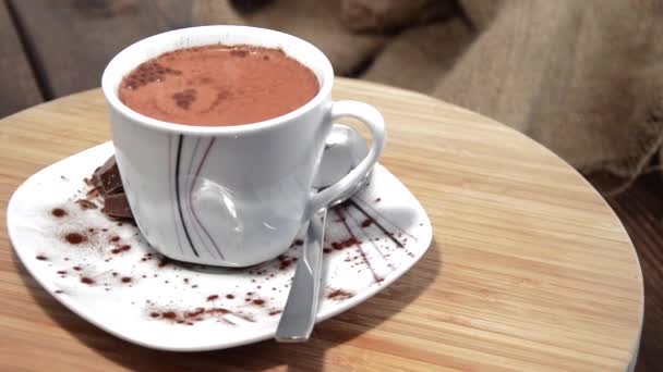 Chocolate caliente — Vídeo de stock