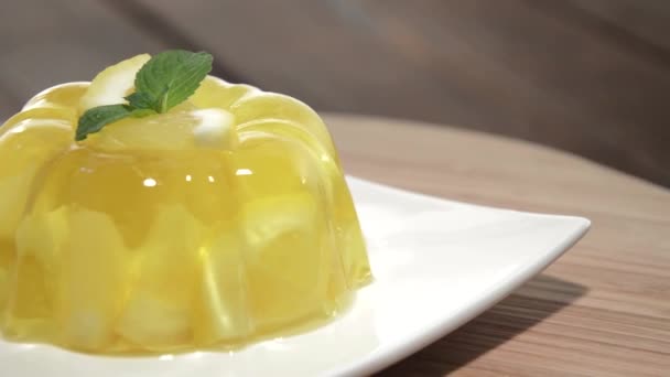 新鲜的的柠檬果冻 — 图库视频影像