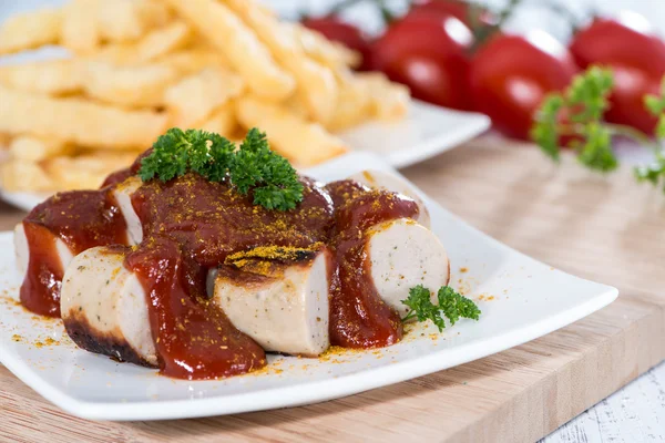 Portion Currywurst — Stockfoto