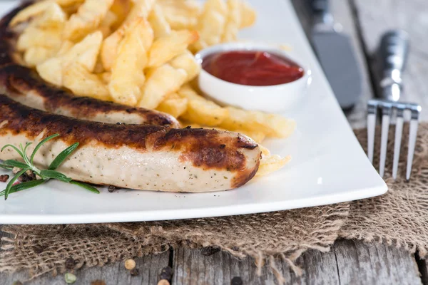 Portion of German Bratwurst — Stock Photo, Image