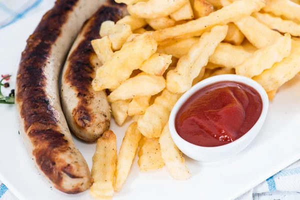 Original German Bratwurst — Stock Photo, Image