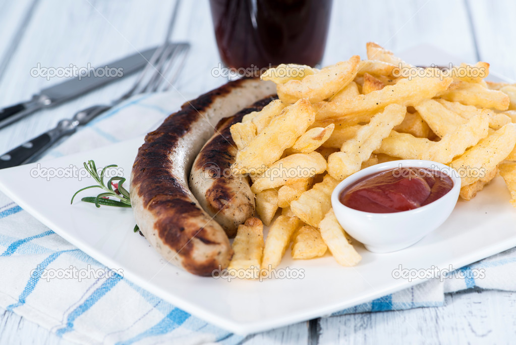 Original German Bratwurst — Stock Photo © HandmadePicture 30547561