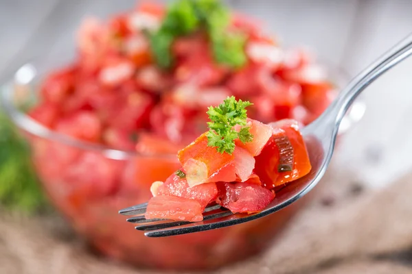 Porção de salada de tomate — Fotografia de Stock