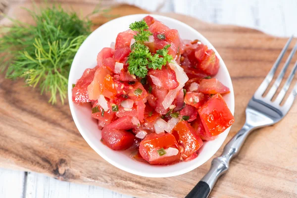Hemlagad tomatsallad — Stockfoto