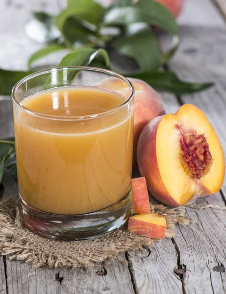 Homemade Peach Juice — Stock Photo, Image