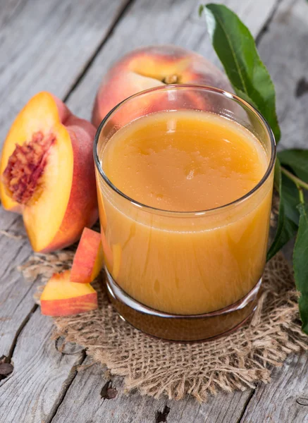 Glass with Peach Juice — Stock Photo, Image