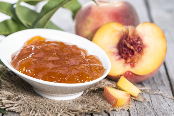 Homemade Peach Jam — Stock Photo, Image