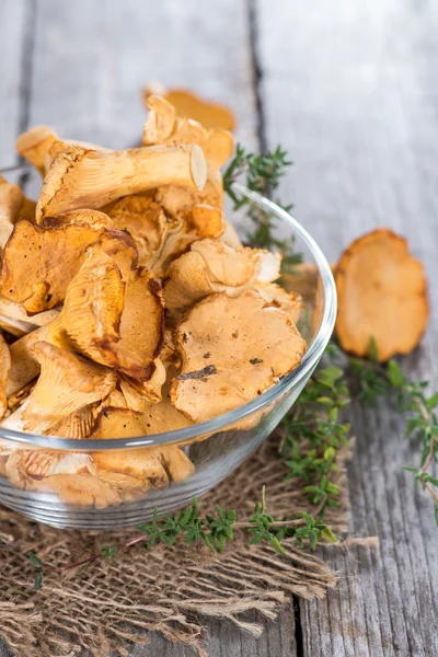 Raw Chanterelles — Stock Photo, Image