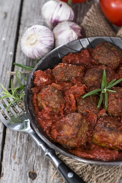 Fresh made Meatballs with Tomato Sauce — Stock Photo, Image