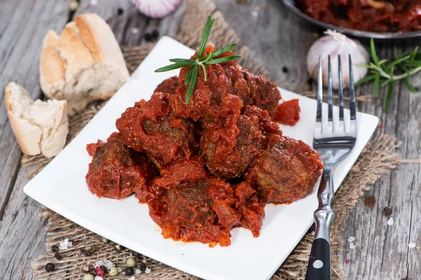 Fresh made Meatballs with Sauce — Stock Photo, Image