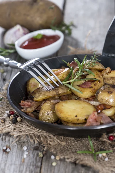 Portion of roasted Potatoes — Stock Photo, Image