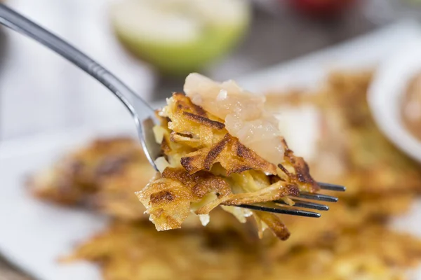 Portion of Potato Fritters — Stock Photo, Image