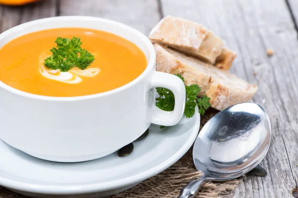 Kürbiscremesuppe — Stockfoto