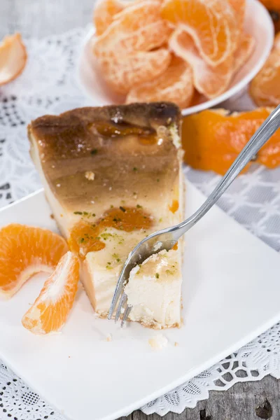 Pastel de queso casero —  Fotos de Stock