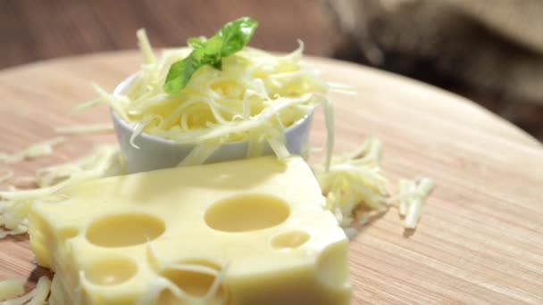 Emmentaler Cheese — Stock Video