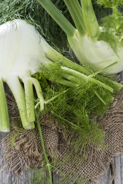 Fennel on wooden background — Stock Photo, Image