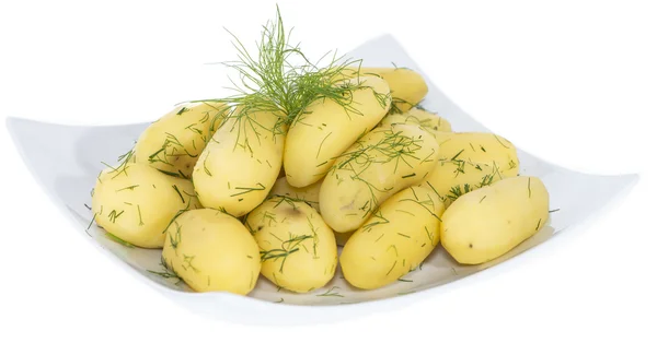 Gekochte Kartoffeln (auf weißem) — Stockfoto