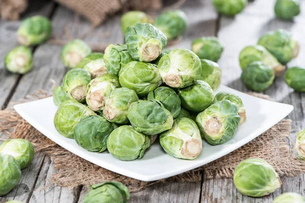 Small portion of raw Brussel Sprouts — Stock Photo, Image