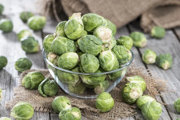 Small portion of raw Brussel Sprouts — Stock Photo, Image