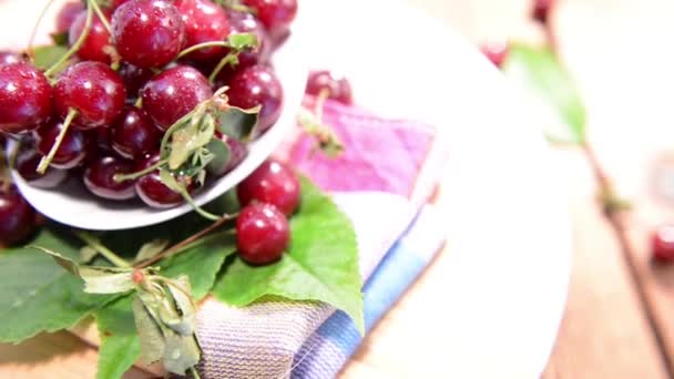 Rotating Cherries — Stock Video