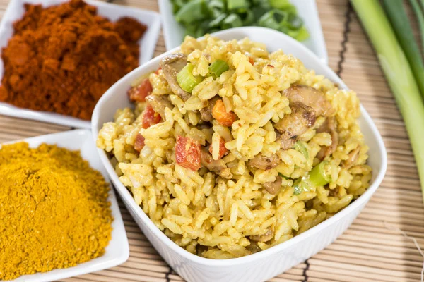 Porzione di riso al curry — Foto Stock
