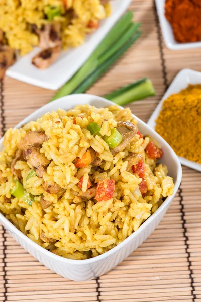Primo piano di Curry Rice — Foto Stock