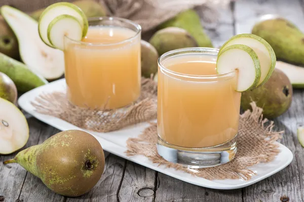 Glass filled with Pear Juice — Stock Photo, Image
