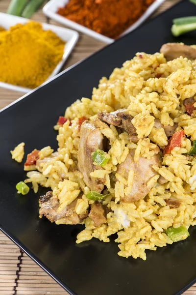 Porzione di riso al curry — Foto Stock