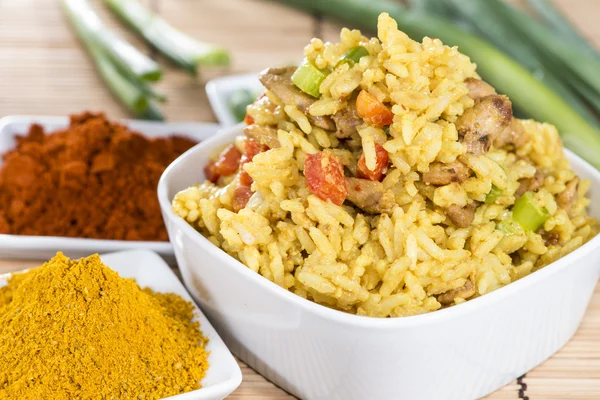 Primer plano de Curry Rice — Foto de Stock