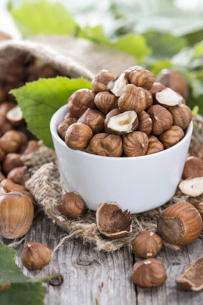 Portion of Hazelnuts — Stock Photo, Image