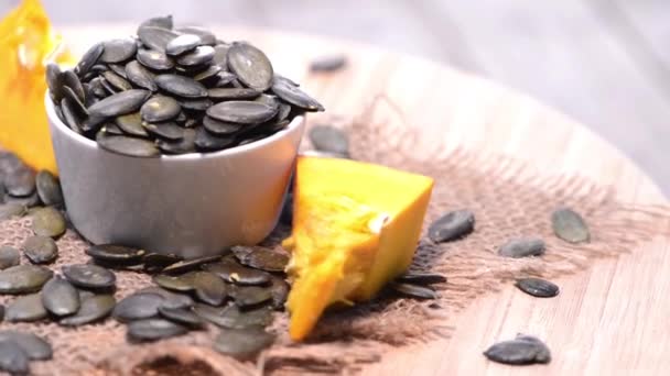 Pumpkin Seeds — Stock Video