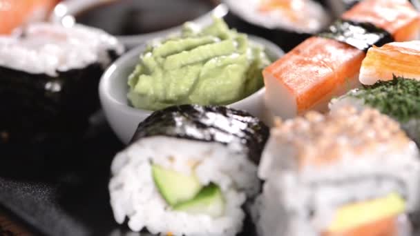 Il sushi — Video Stock