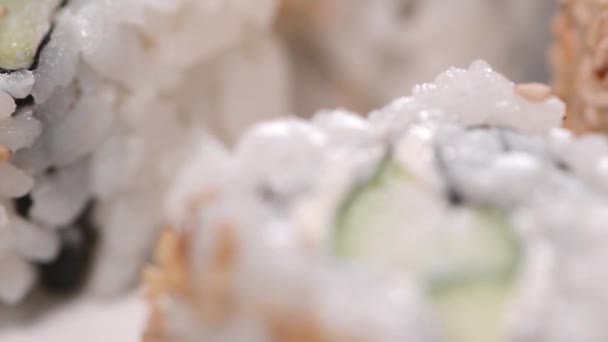 Porzione di sushi — Video Stock