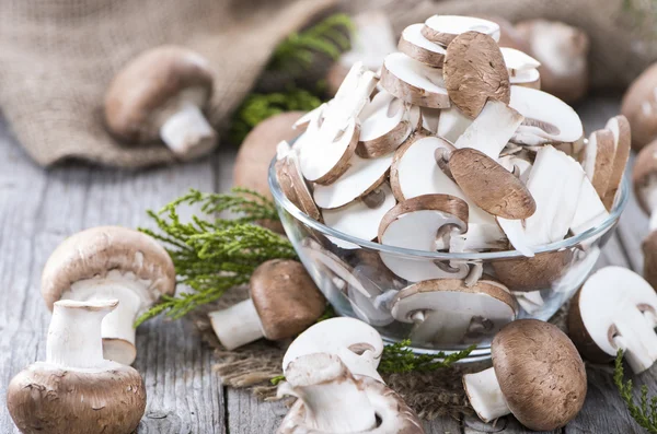 Sliced Mushrooms — Stock Photo, Image