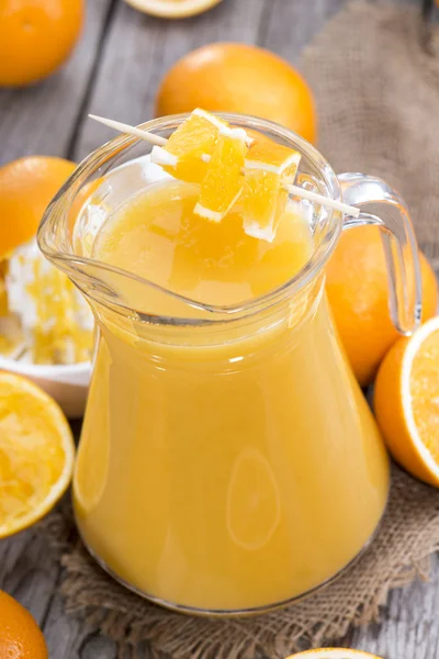 Succo d'arancia fatto in casa — Foto Stock