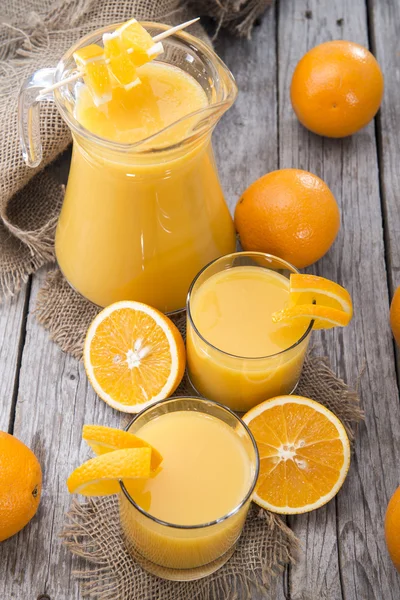 Zumo de naranja fresco — Foto de Stock