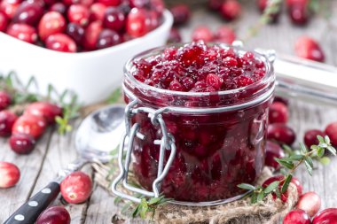 Portion of Cranberry Jam clipart