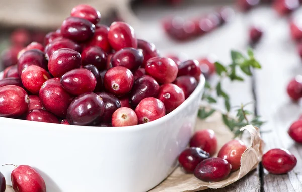 Portion of fresh Cranberries — Stock Photo, Image