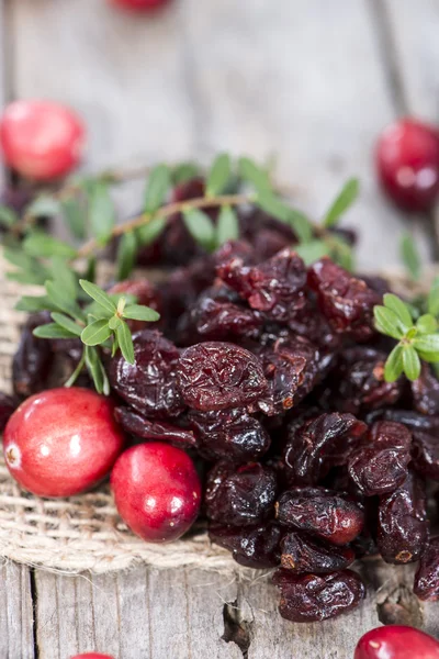 Kurutulmuş cranberries — Stok fotoğraf