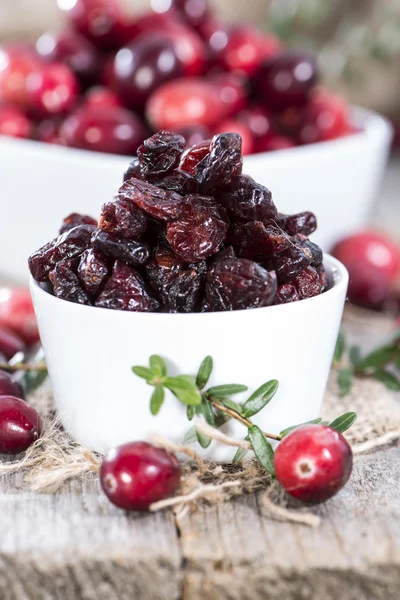 Porção de Cranberries secas — Fotografia de Stock