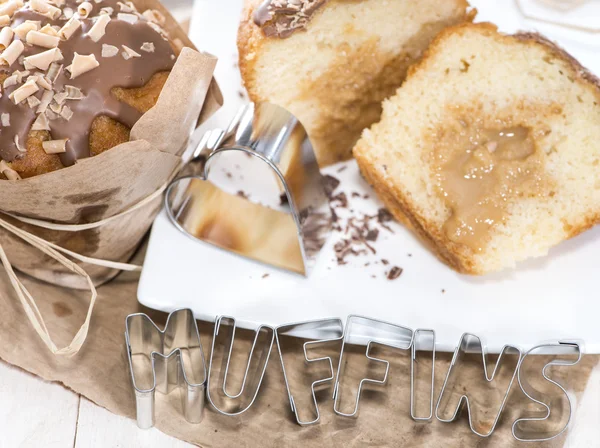 Hausgemachter Karamell-Muffin — Stockfoto