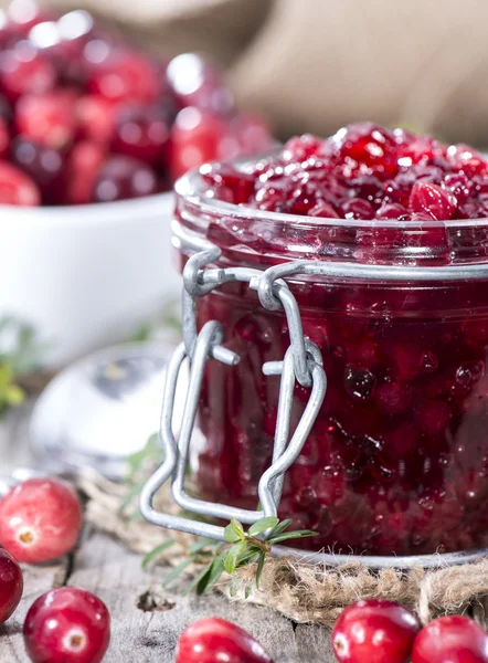 Engarrafamento de cranberry — Fotografia de Stock