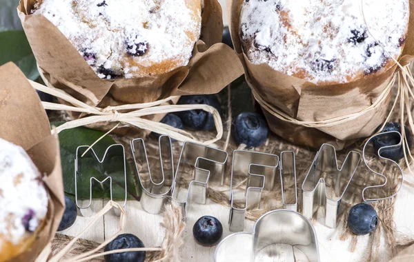 Muffins με σημάδι — Φωτογραφία Αρχείου