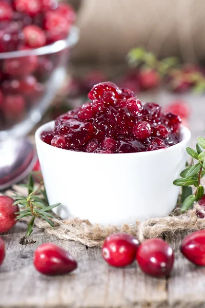 Engarrafamento de cranberry — Fotografia de Stock