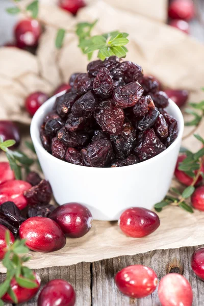 Kısmı kurutulmuş cranberries — Stok fotoğraf