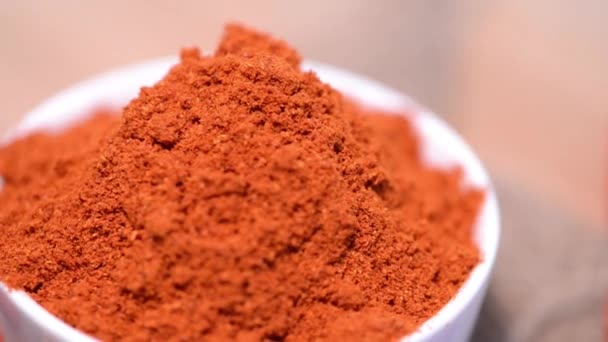 Paprika Powder — Stock Video