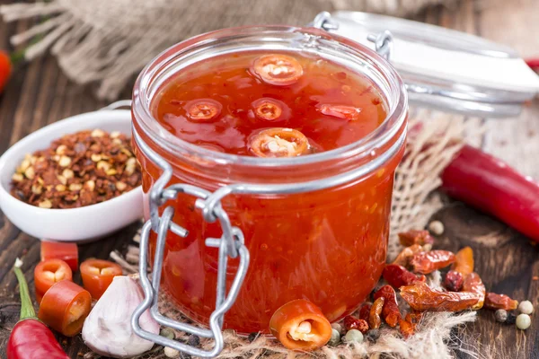 Salsa al peperoncino dolce — Foto Stock