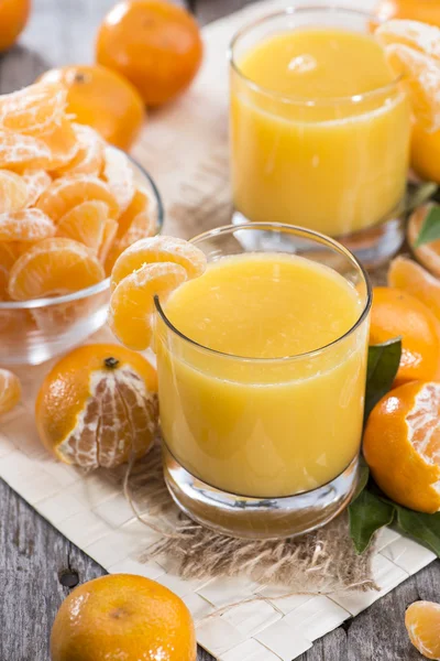 Succo di mandarino fatto in casa — Foto Stock